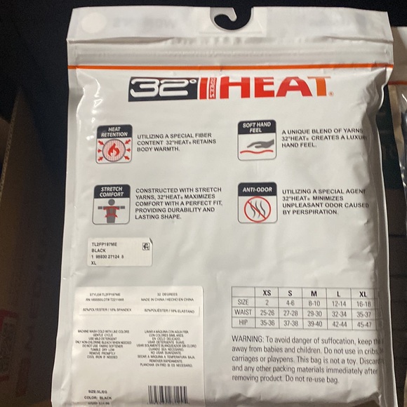 NEW 32* Heat. Women’s Leggins. Cozy Heat. Black. Extra Warm. - Picture 2 of 6